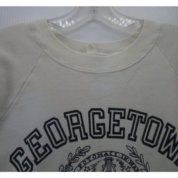 VINTAGE Georgetown Hoyas University Sweatshirt Medium 80s Pullover * - Picture 11 of 16